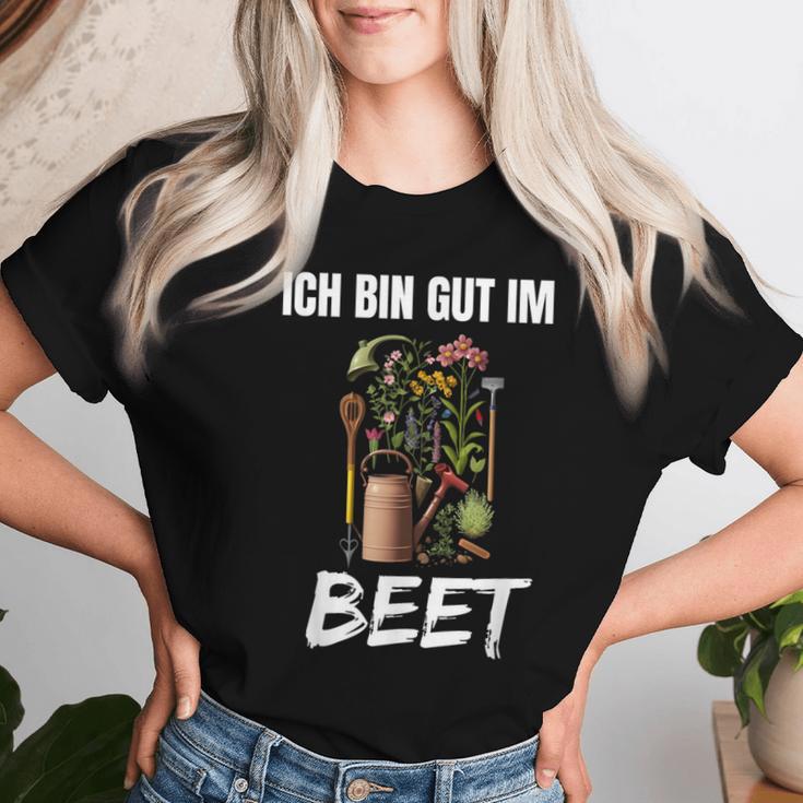 Ich Bin Gut Im Beet Word Game Gardener Garden T-shirt Frauen Geschenke für Sie