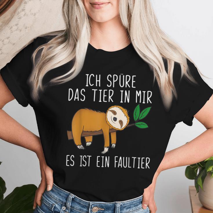 Ich Spüre Das Tier In Mir Sloth T-shirt Frauen Geschenke für Sie