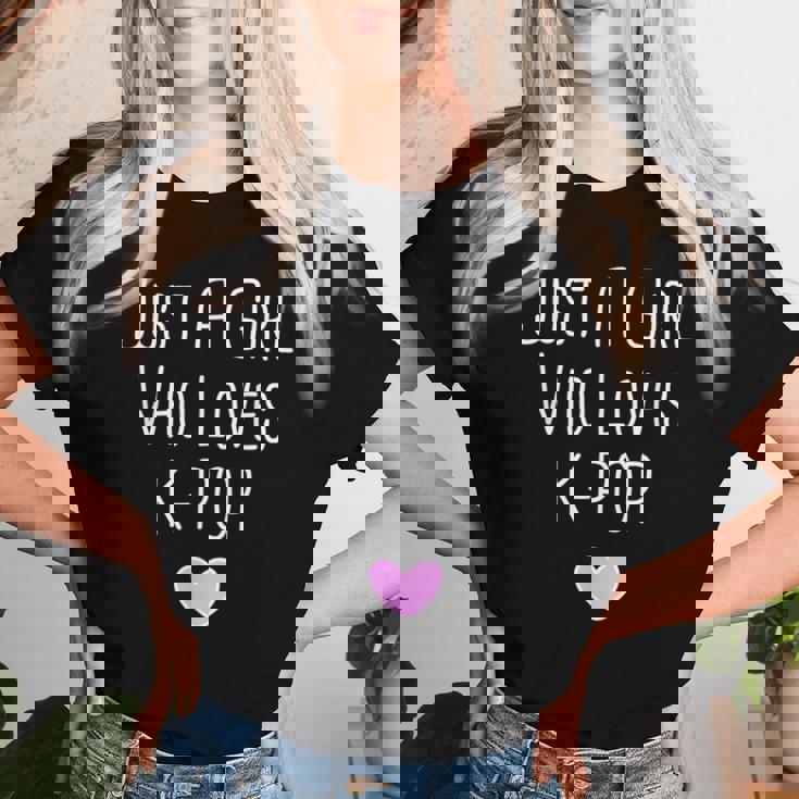 Just A Girl K-Pop Kpop Merch Coreano Merchandise Moda Maglietta da donna Regalos para ella