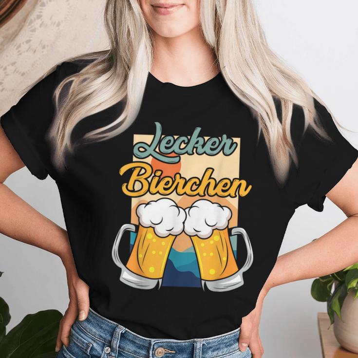 Lecker Bierchen Sauf Beer Drinker T-shirt Frauen Geschenke für Sie