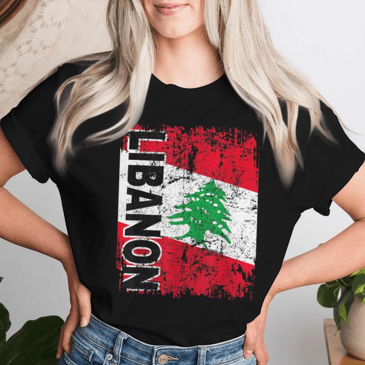 Libanon Flag Women's Children's Libanon T-shirt Frauen Geschenke für Sie