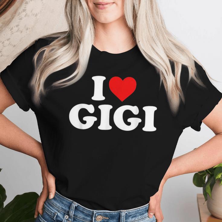 I Love Gigi T-shirt Frauen Geschenke für Sie