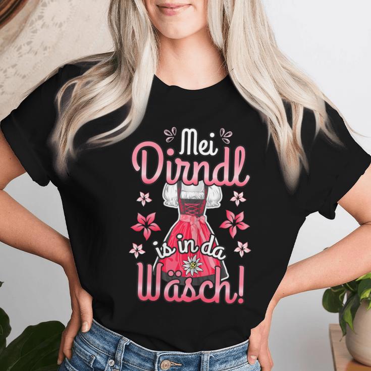 Mei Dirndl Is In Da Wäsch Costume Women's Costume T-shirt Frauen Geschenke für Sie