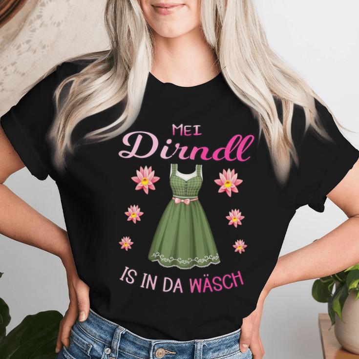 Mei Dirndl Is In Da Wäsch Lausmadl Women's Costume Dirndl T-shirt Frauen Geschenke für Sie