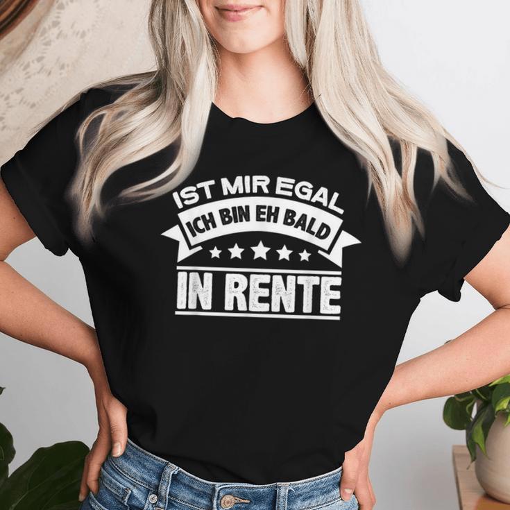 Mir Egal Ich Bin Bald In Rente Ruhestand Pensioner Women's T-shirt Frauen Geschenke für Sie