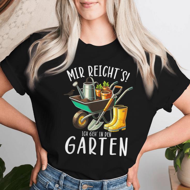 Mir Reicht Ich Geh In Den Garten Papa Mama Garten Gardener T-shirt Frauen Geschenke für Sie