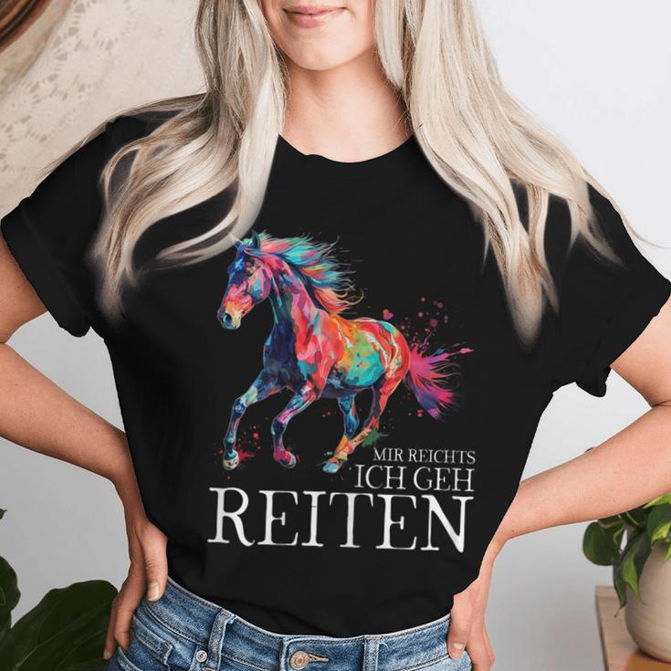 Mir Reichts Ich Geh Reiten Pferd Pferdemädchen Reiterin T-shirt Frauen Geschenke für Sie