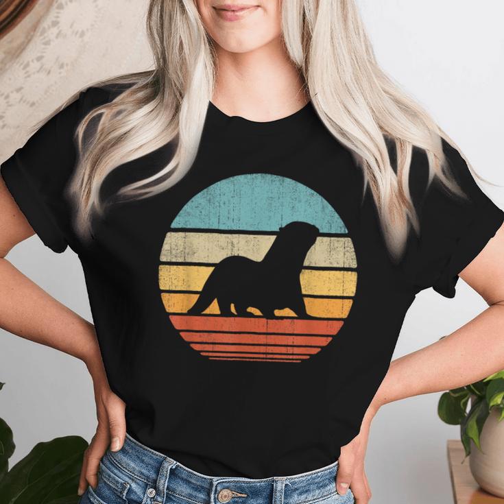 Otterintage 60S 70S Retro Zoo Animal Lover Women T-shirt Frauen Geschenke für Sie