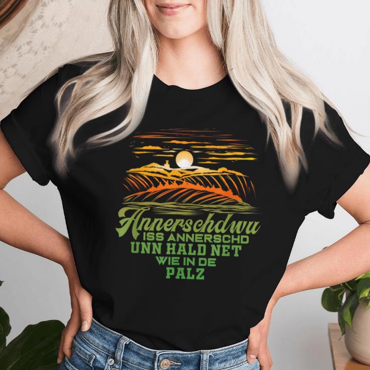 Pfalz Dialect Palatine For Wine Festival Winzerintage T-shirt Frauen Geschenke für Sie