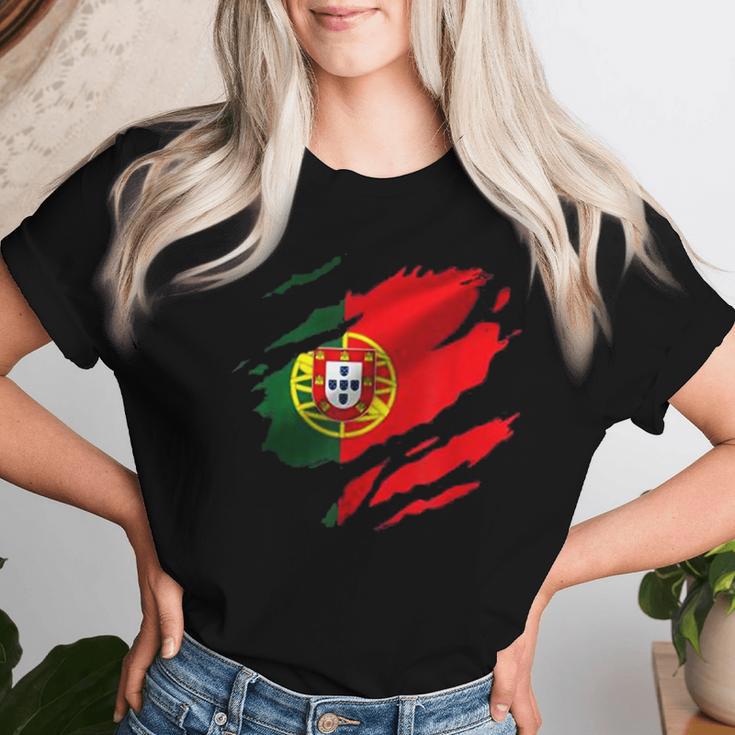 Portugal Portuguese Clothing Portugal Women's T-shirt Frauen Geschenke für Sie