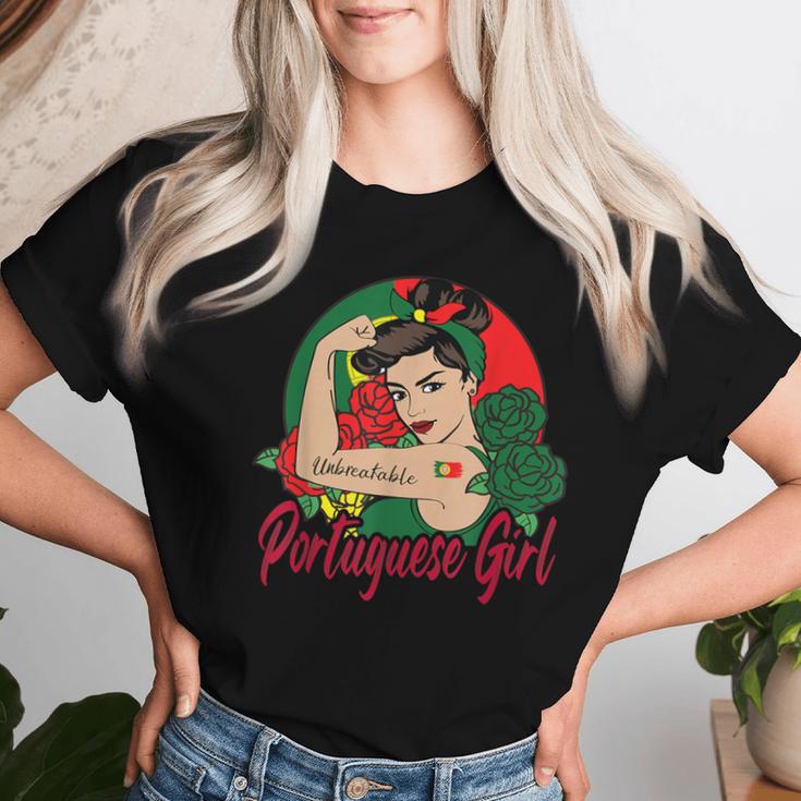 Portuguese Flag For Portuguese Girls T-shirt Frauen Geschenke für Sie