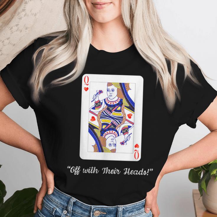 Queen Of Hearts Alice In Wonderland T-shirt Frauen Geschenke für Sie