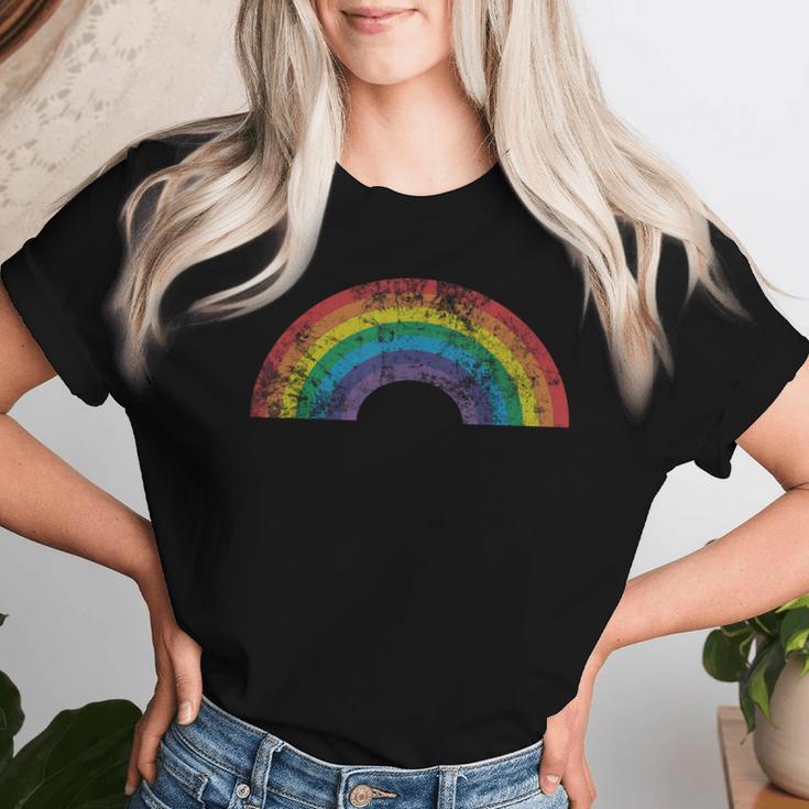 Rainbow Intage Retro 80S Style Girls S T-shirt Frauen Geschenke für Sie