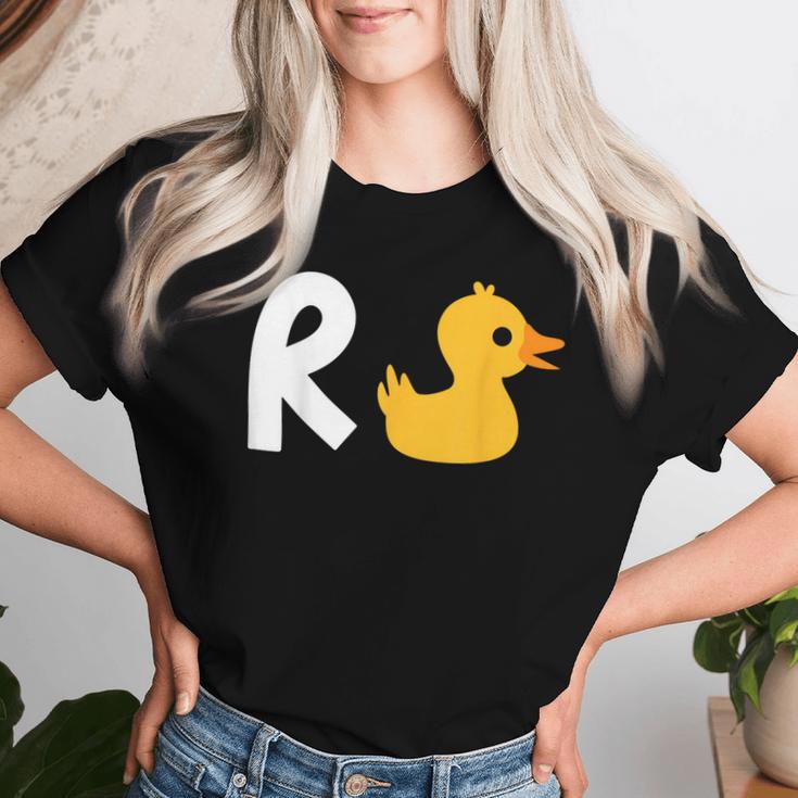 Rente Duck Pension Pension Pensioner Women's T-shirt Frauen Geschenke für Sie