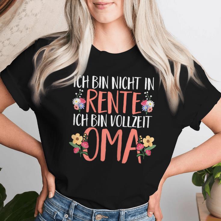 Retirement Rente Ich Binollzeit Oma T-shirt Frauen Geschenke für Sie