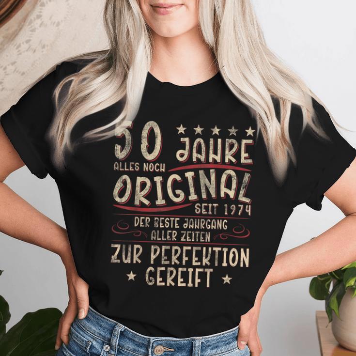 Retro 50 Jahre Jahrgang 1974 Limited Edition 50Th Man Woman T-shirt Frauen Geschenke für Sie