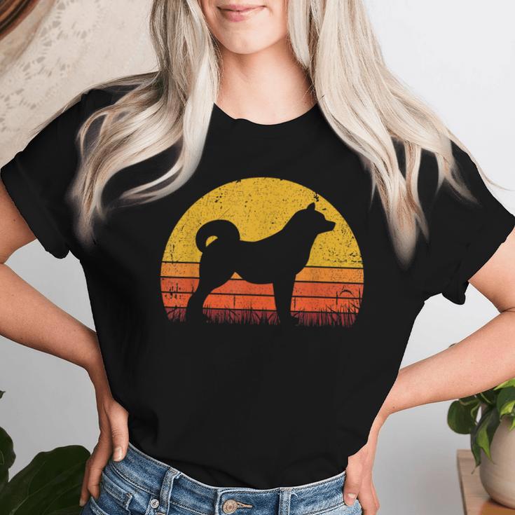 Retro Akita Inu Dog Mom Dog Dad intage Akita Inu T-shirt Frauen Geschenke für Sie