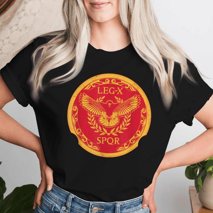 Roman Eagle Legio X Equestris Spqr T-shirt Frauen Geschenke für Sie