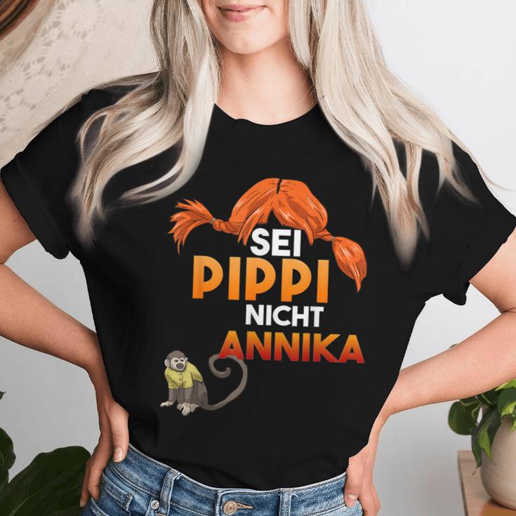 Sei Pippi Nicht Annika Emanzipation Power Women's Power S T-shirt Frauen Geschenke für Sie