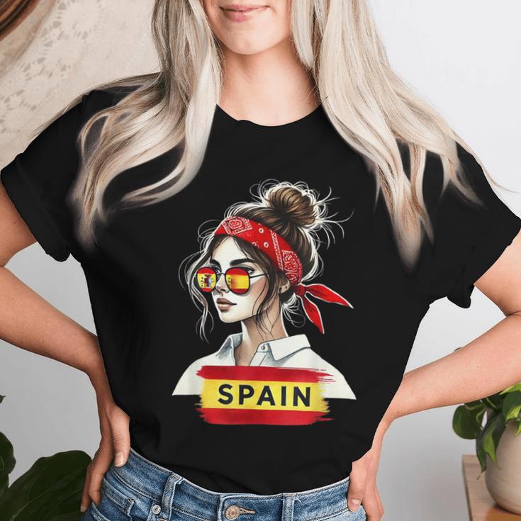 Spain Girls' Women's Flag Spain Jersey 2024 T-shirt Frauen Geschenke für Sie