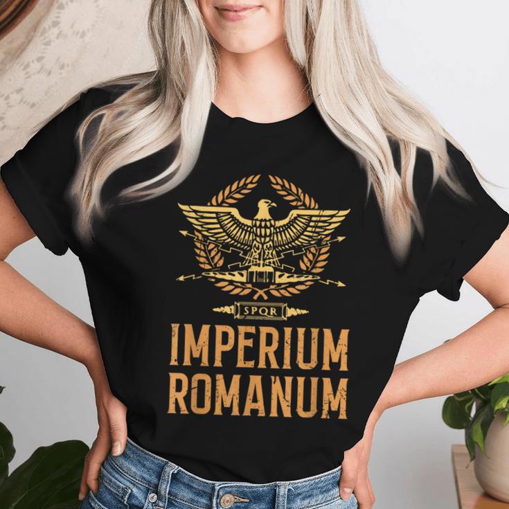 Spqr Roman Eagle Rome Empire Roman History T-shirt Frauen Geschenke für Sie