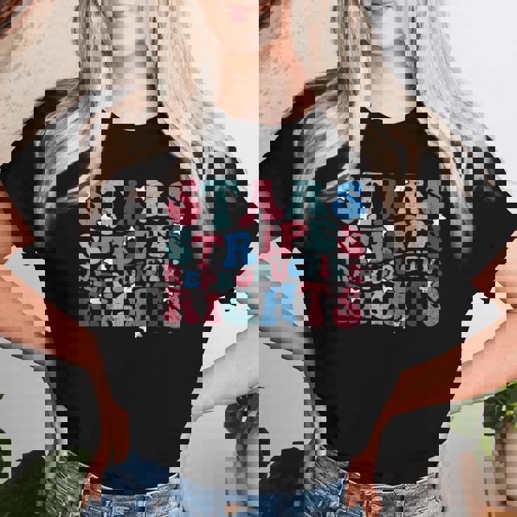 Stars Stripes Reproductive Right Patriotic 4Th Of July Women Women T-shirt Gifts for Her