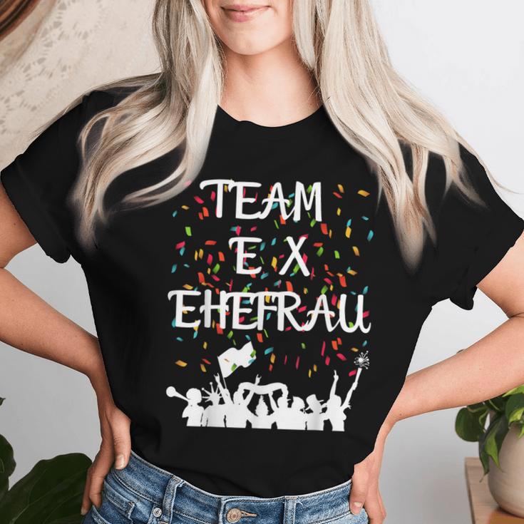 Team Ex Wife Divorce Party Partner T-shirt Frauen Geschenke für Sie