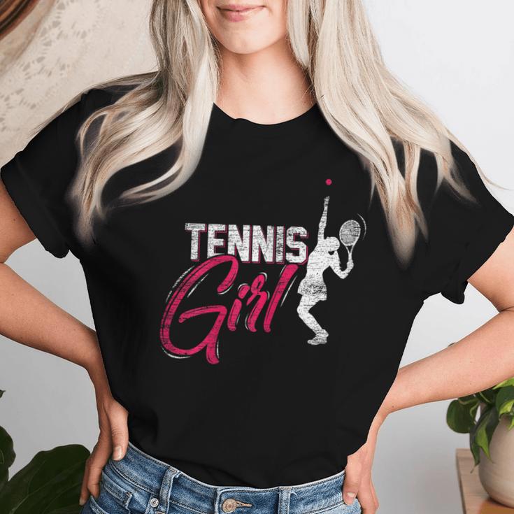 Tennis Player Girls Tennis T-shirt Frauen Geschenke für Sie