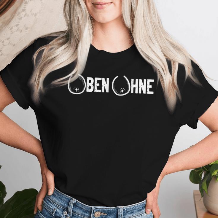 Uben Ohne Ü40 Women's Fun T-shirt Frauen Geschenke für Sie