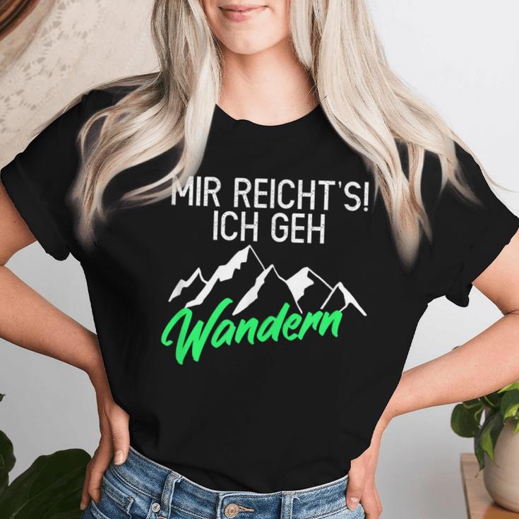 Women's Hiking Mountains Mir Reichts Ich Geh Wander S T-shirt Frauen Geschenke für Sie