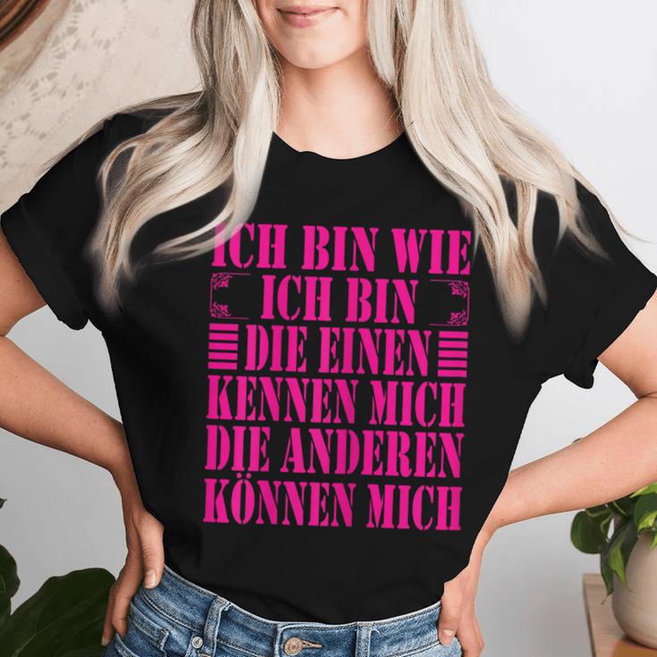 Women's Ich Bin Die Einen Kennen Mich Andere Kann Mich Ich Bin Wie Ich Bin T-shirt Frauen Geschenke für Sie