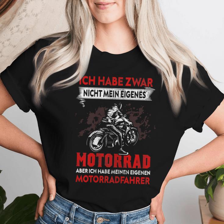 Women's Ich Habe Nicht Mein Own Motorcycle Motorcycle Rider T-shirt Frauen Geschenke für Sie