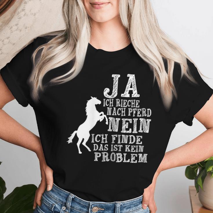 Women's Ja Ich Rieche Nach Pferde Horse Sayings Horse Girl T-shirt Frauen Geschenke für Sie