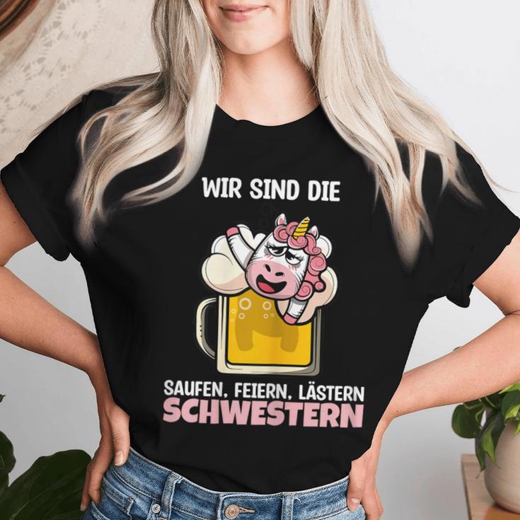 Women's Wir Sind Die Saufen Feistern W T-shirt Frauen Geschenke für Sie