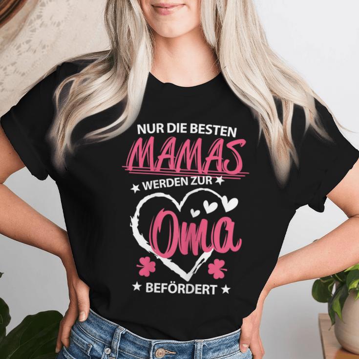 Zur Oma Gewerden Befördert Familien Mother Omi Baby T-shirt Frauen Geschenke für Sie