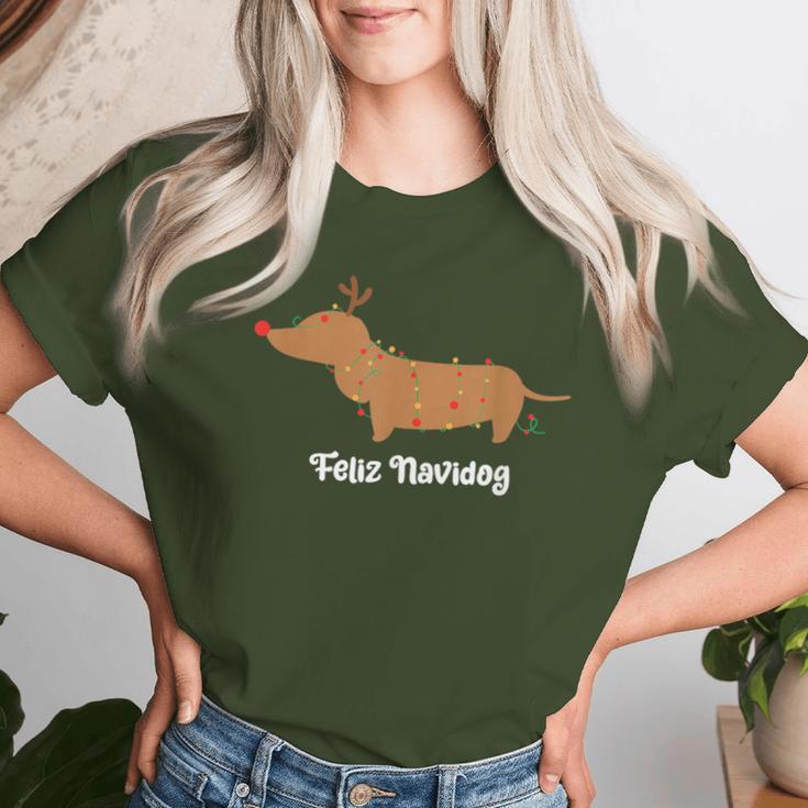 Feliz Navidog Christmas For Women T-shirt Frauen Geschenke für Sie