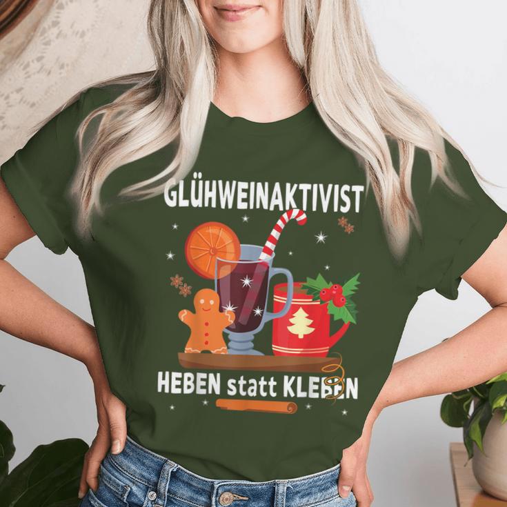 Glühweinaktivist Heben Statt Kleben Christmas Mulled Wine T-shirt Frauen Geschenke für Sie