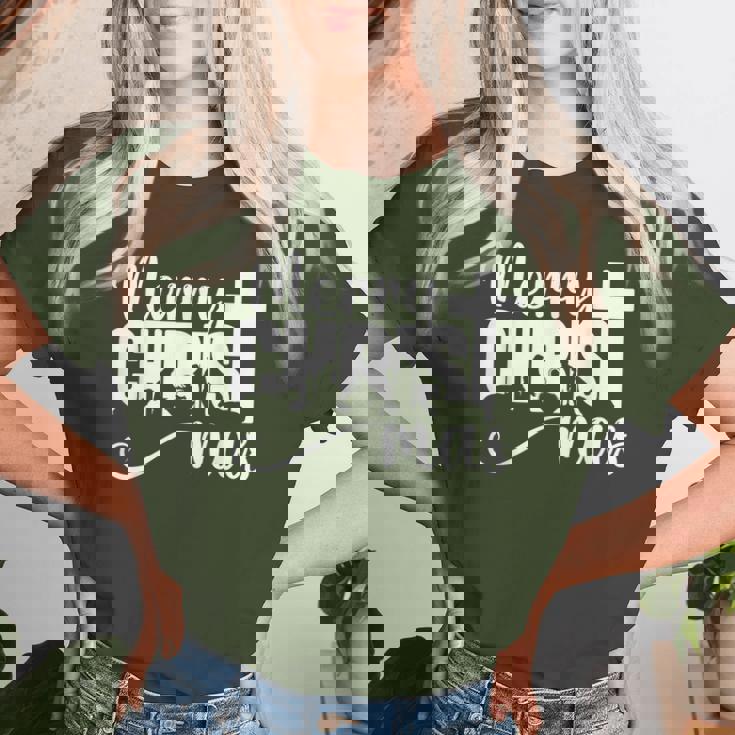 Merry Christ Mas Christian Christmas Jesus Christmas Family Women T-shirt Gifts for Her Merry Christ Mas Christian Christmas Jesus Christmas Family Women T-shirt Gifts for Her