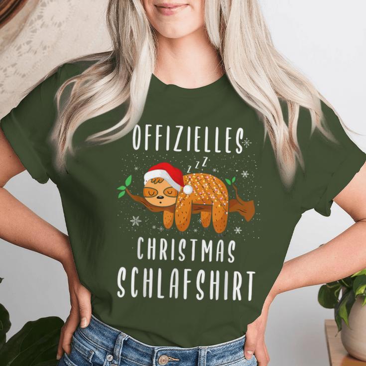 Sloth Christmas Pyjamas Sleep T-shirt Frauen Geschenke für Sie