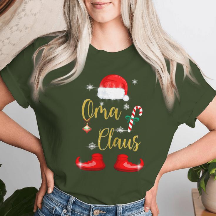 Women's Grandma Claus Matching Christmas Pyjamas Grandma T-shirt Frauen Geschenke für Sie