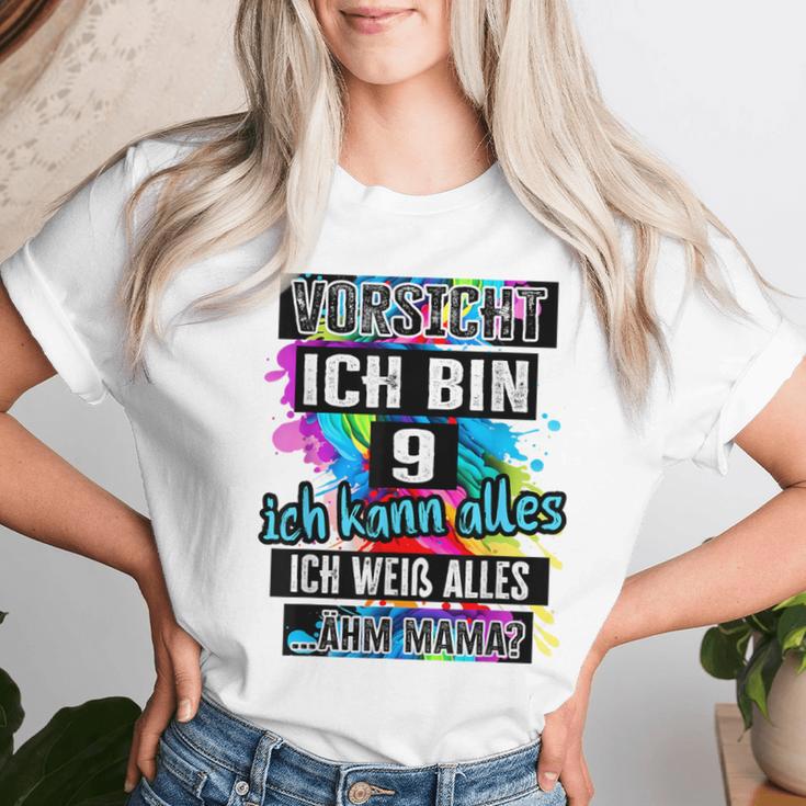 9Th Birthday Girl Boyorsicht Ich Bin 9 Jahre T-shirt Frauen Geschenke für Sie