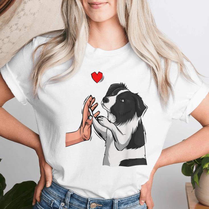 Border Collie Love Dogs Mama Female T-shirt Frauen Geschenke für Sie