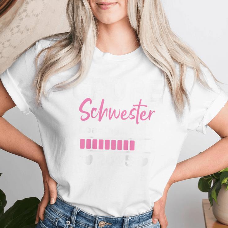 Children's Big Sister Loading 2025 I Will Große Schwester 2025 T-shirt Frauen Geschenke für Sie