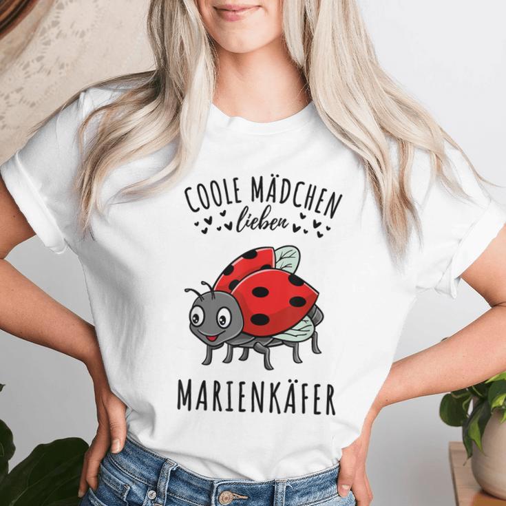 Coole Mädchen Lieben Marienkäfer Geschenk T-shirt Frauen Geschenke für Sie