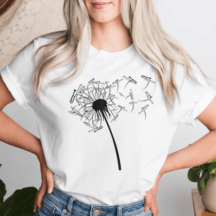 Dandelion Trombone For Trombone Trombone T-shirt Frauen Geschenke für Sie