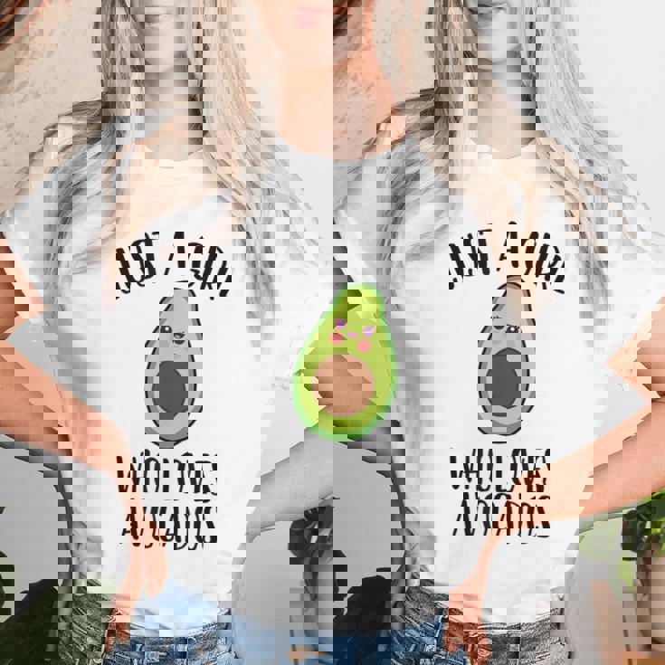 Just A Girl Who Loves Avocados Camiseta de mujer Regalos para ella