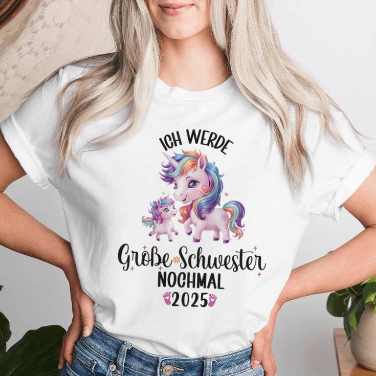 Kinder Wieder Große Schwester 2025 T-shirt Frauen Geschenke für Sie