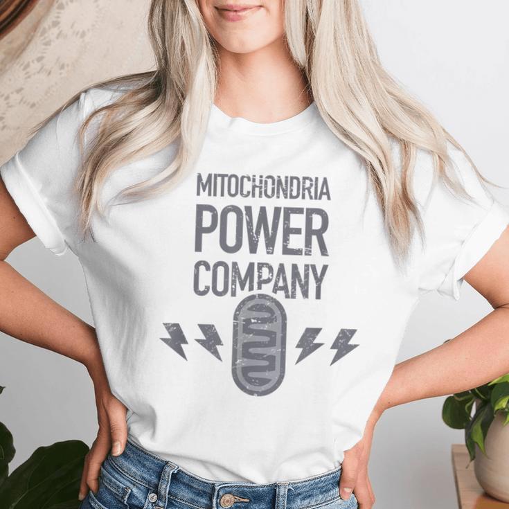 Mitochondria Biology TeacherAnimal Cell Mitochondria Silver T-shirt Frauen Geschenke für Sie