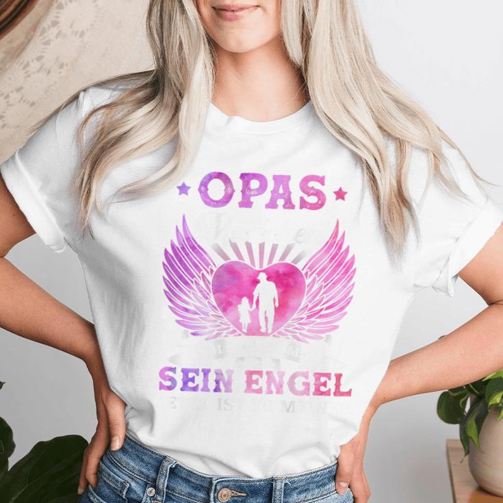 Opas Girl Ich War Once Sein Angel Jetzt Ist Er Meiner T-shirt Frauen Geschenke für Sie