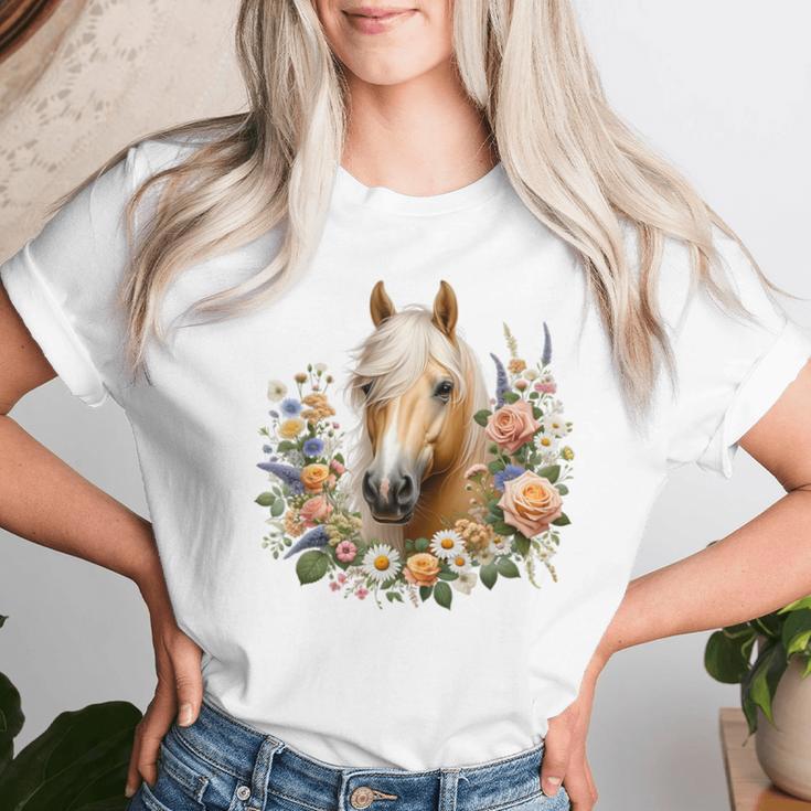 Palomino Horse Blue T-shirt Frauen Geschenke für Sie